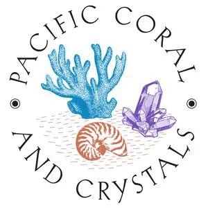 A logo of pacific coral and crystals